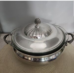 MCM Crosby Silver Plated SERVING DISH